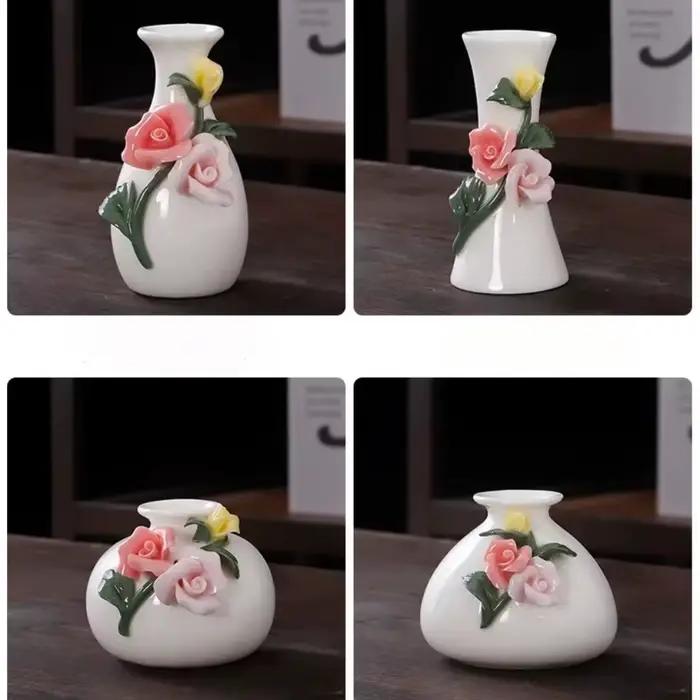 Vases à fleurs hydroponiques en céramique faits à la main