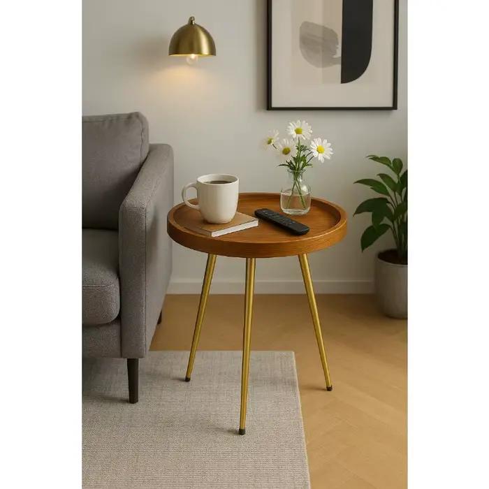 Table basse élégante en chêne naturel
