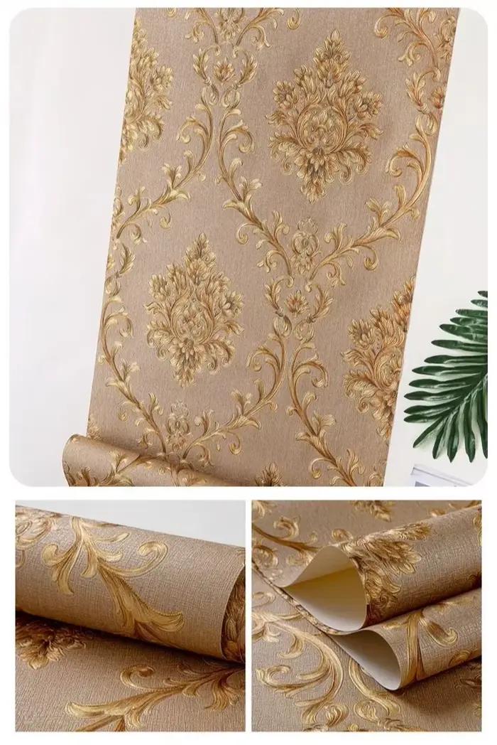 Papier peint damassé de luxe de style européen