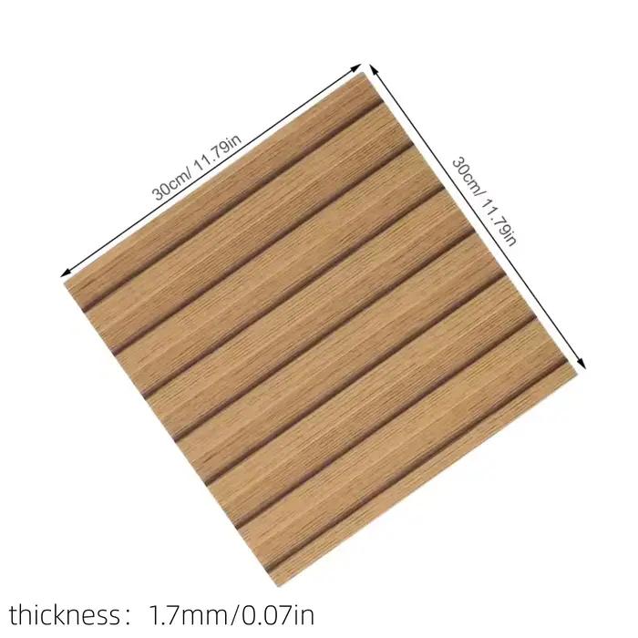10 panneaux muraux autocollants effet bois réaliste, à peler et coller, imperméables et décoratifs