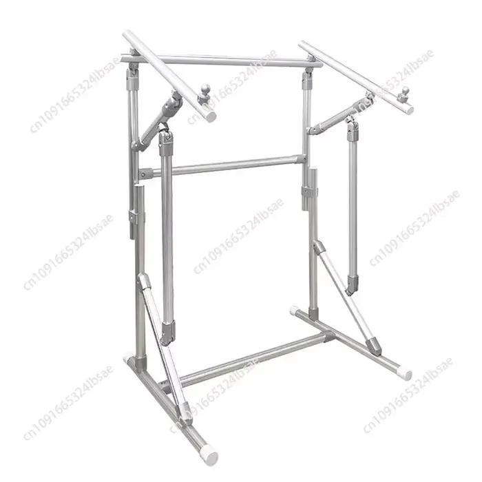 Support de sol en alliage d'aluminium renforcé, réglable, pour broderie domestique, cadre de fixation vertical extensible pour tissu à broder