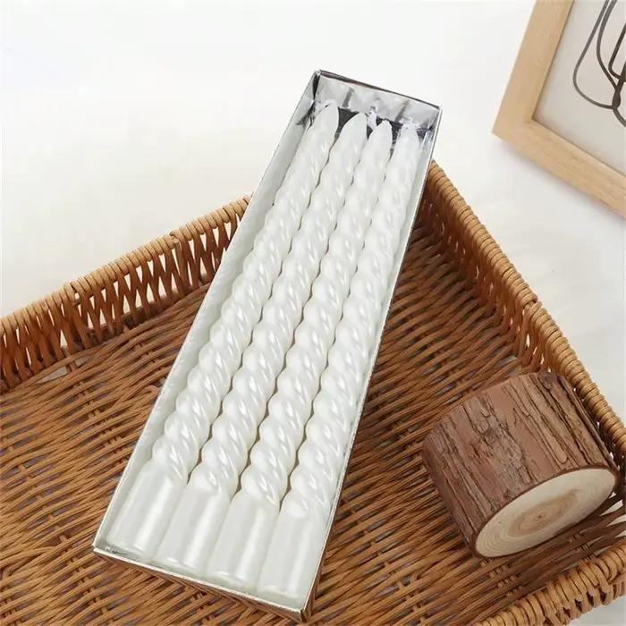 Ensemble de 4 bougies coniques noires de 10 pouces