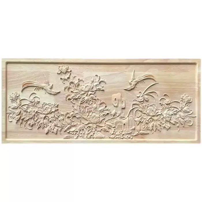 Sculpture murale en bois massif