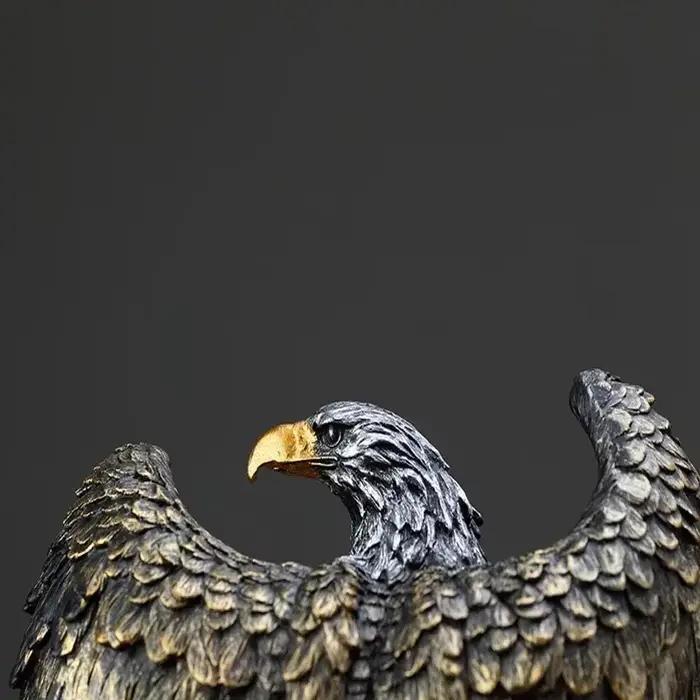 Statue d'aigle décorative en résine, figurine d'Auckland, décoration de bureau à domicile, symboles de la richesse, liberté, puissance, cadeau d'anniversaire, vacances