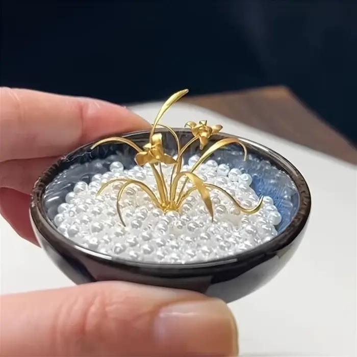 1 pièce d'ornement élégant et polyvalent en forme d'orchidée