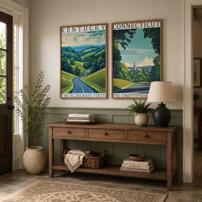 Peinture sur toile esthétique sur le thème de la nature