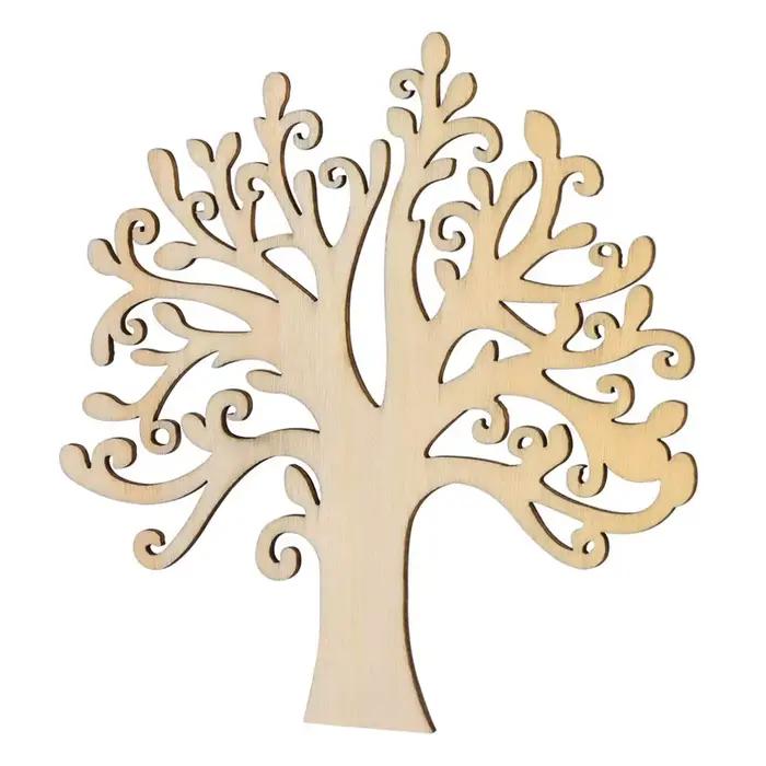Embellissements d'arbre en bois vierge pour bricolage