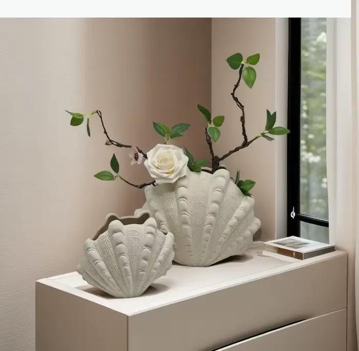 Vase en céramique, ornement de bureau, arrangement de fleurs, vases hydroponiques, vase décoratif, vases à fleurs séchées, artisanat de décoration