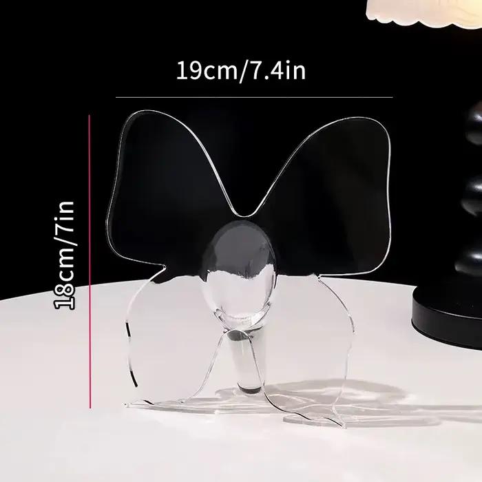 Vase papillon de décoration d'intérieur pour arrangements floraux tridimensionnels en acrylique