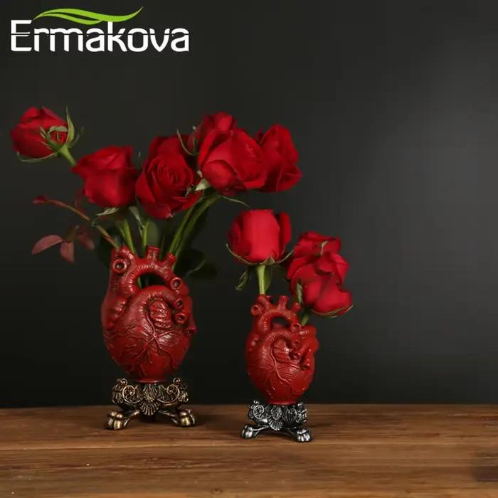 Vase en forme de cœur américain pour décoration de bureau