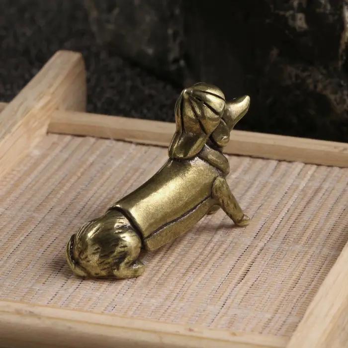 Figurines décoratives en laiton pour chien de compagnie
