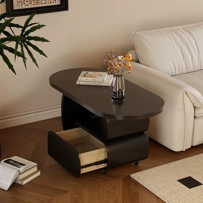 Table basse moderne à roulettes
