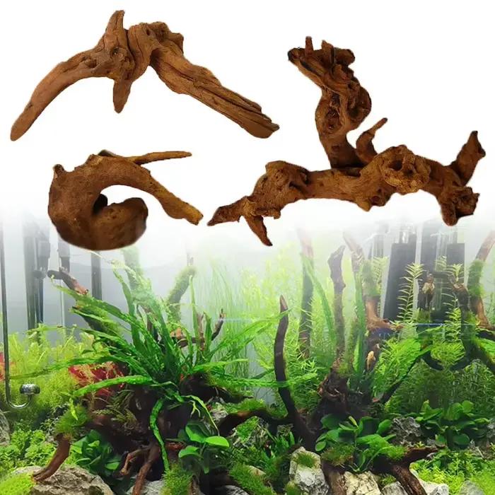 Décoration de réservoir à poissons de grande taille, bois flotté naturel, décoration de paysage en bois immergé, décoration de paysage aquatique pour plantes aquatiques