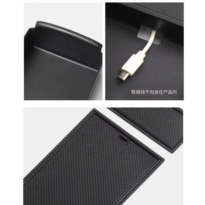 Boîte de rangement pour voiture, accessoires de console automobile, plateau de rangement pour accoudoir, conteneur de rangement, support pour accessoires de voiture