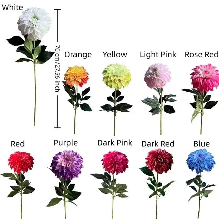 Longue branche de dahlia imprimée en 3D