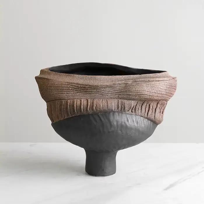 Vase en résine, ornements faits à la main, pot de fleurs irrégulier, accessoires pour arrangements floraux, accessoires de décoration intérieure