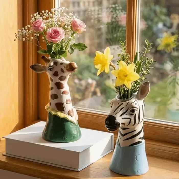 Vase décoratif unique en vinyle