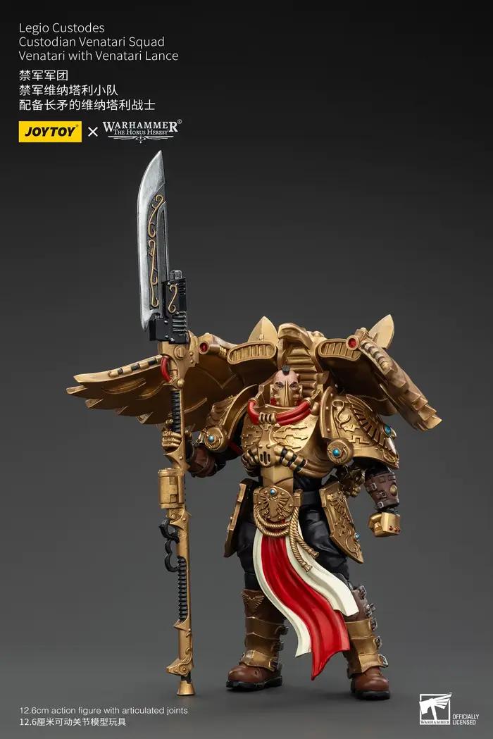 【Accessoires】Figurines d'action Joytoy Warhammer 1/18 Legio Custodes Custodian Venatari Squad Venatari avec lance Venatari, modèle de jouet