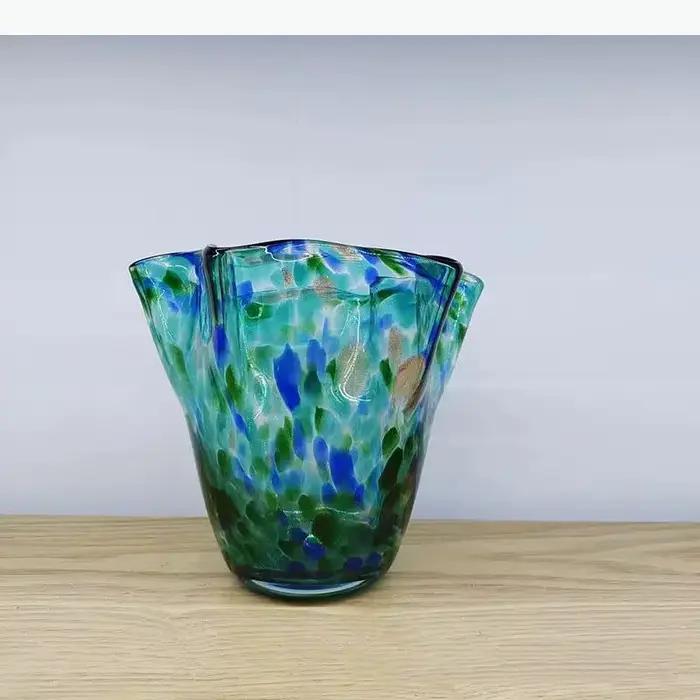 Vase en verre transparent coloré, pots de fleurs hydroponiques, arrangement de fleurs décoratives, décoration de bureau, vases floraux, décoration moderne