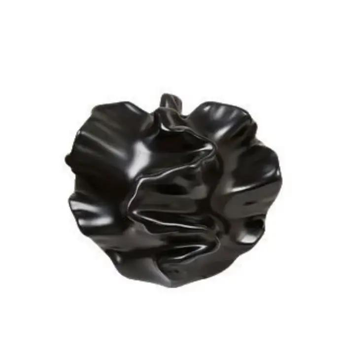 Vase en résine coquillage, sensation luxueuse et sophistiquée, design moderne et minimaliste, pot de fleurs origami, décoration de table.