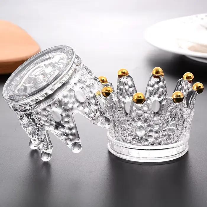Chandelier parfumé en verre avec couronne en cristal européen pour décoration de maison romantique et sophistiquée occasions spéciales