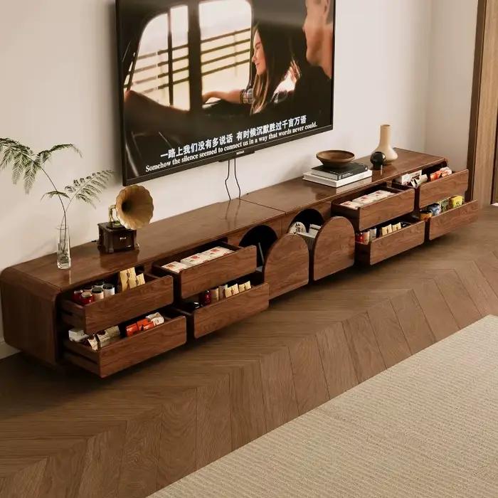 Meuble TV de luxe en forme de café avec tiroirs
