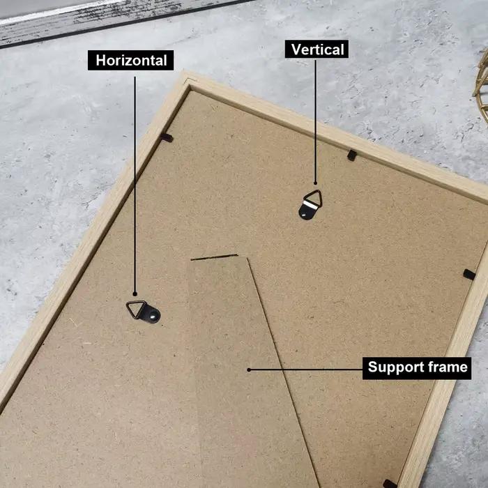 Cadre photo en bois pour mur