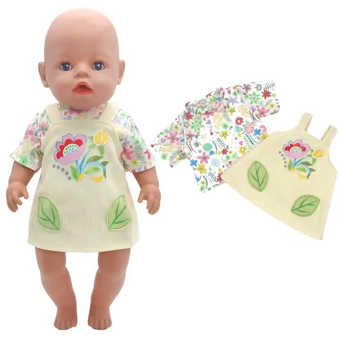 Reborn BabyDoll vêtements pyjama ensembles pour 17 "bébé poupée barboteuses enfants cadeaux de noël