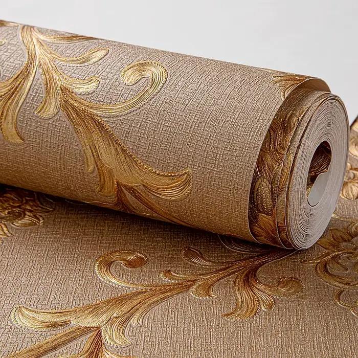 Papier peint damassé de luxe de style européen