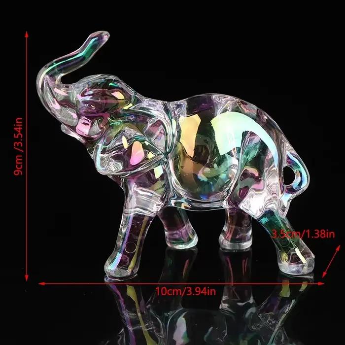 Statue d'éléphant en cristal mignon