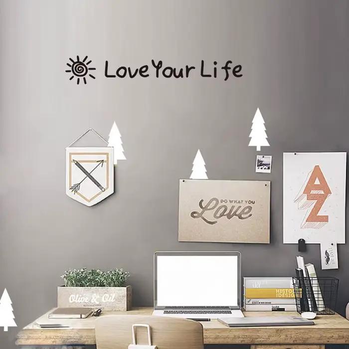 Autocollant Mural inspirant Love Your Life