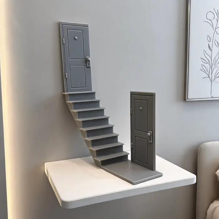 Mini-escalier miniature pour dioramas et scènes de maison de poupée