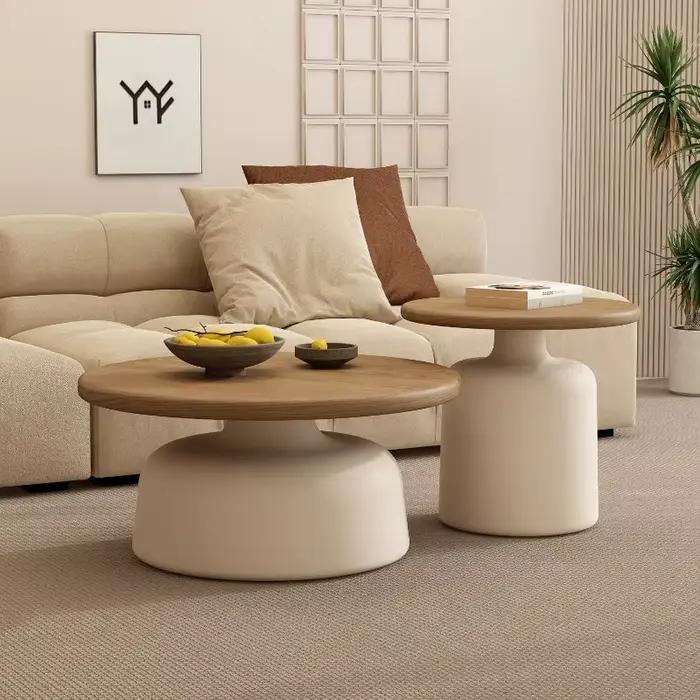 Table basse ronde en bois