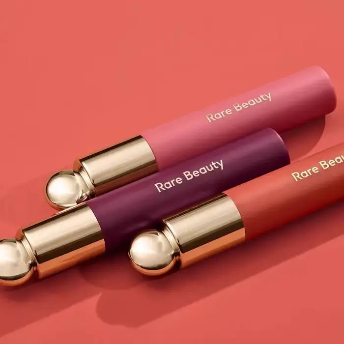 Rare Beauty Huile à lèvres teintée douce 7 couleurs, effet gloss, hydratante, maquillage naturel, cosmétiques Hope Happy Wonder Delight