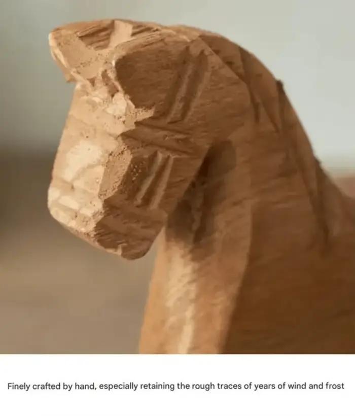 Heirloom – cheval à bascule en bois sculpté à la main