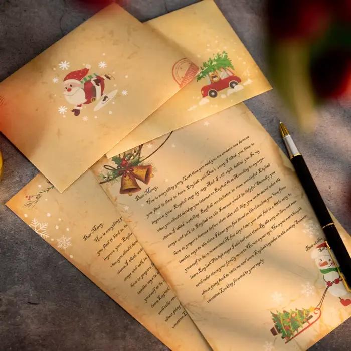 Vintage noël Kraft lettre père