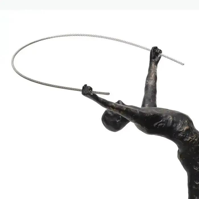 Figurines de gymnastique à ruban, sculptures d'art, ornements, modèles, accessoires de décoration pour la maison, artisanat, miniatures, cadeaux