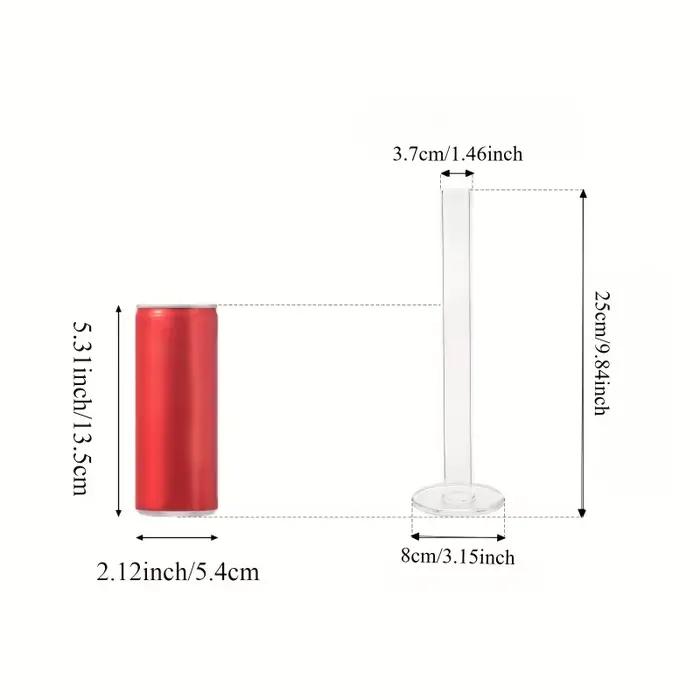 Vases cylindriques en verre droits et fins