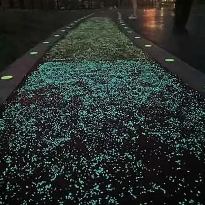 1000 pièces 3-5mm sable lumineux lueur dans l'obscurité galets pierre maison jardin cour chemin extérieur décorations de pelouse Aquarium décor