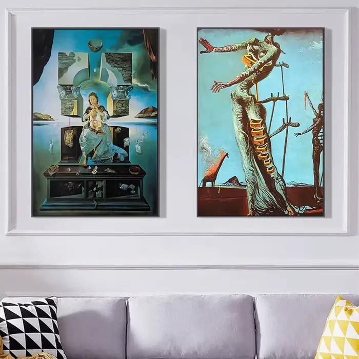 Peinture sur toile d'art célèbre surréalisme de Salvador Dali