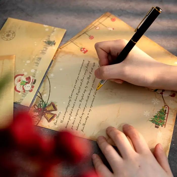 Vintage noël Kraft lettre père