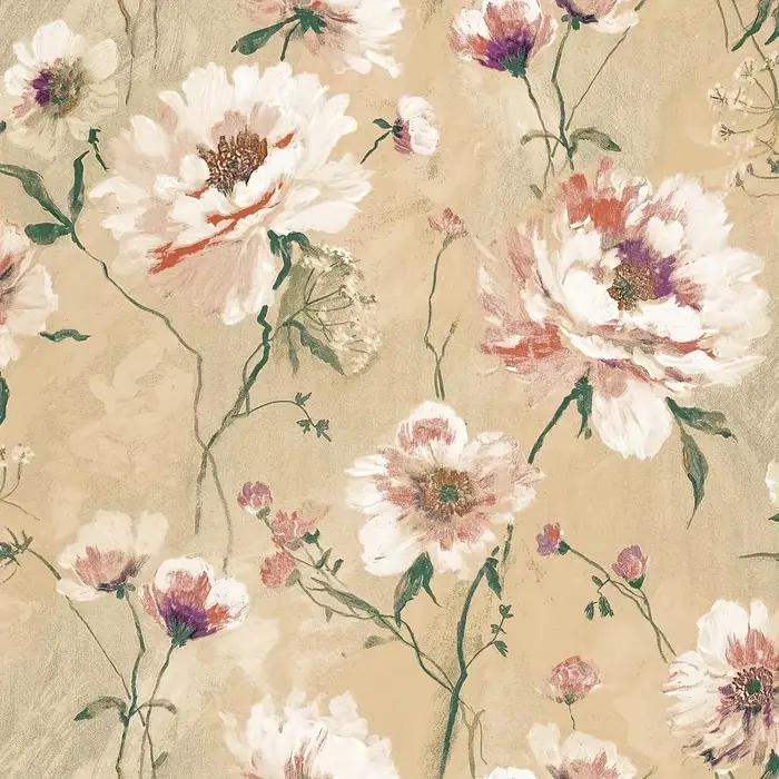 Papier peint auto-adhésif à fleurs rurales