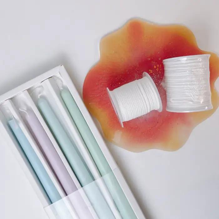 Mèche de bougie tissée en coton de 61m