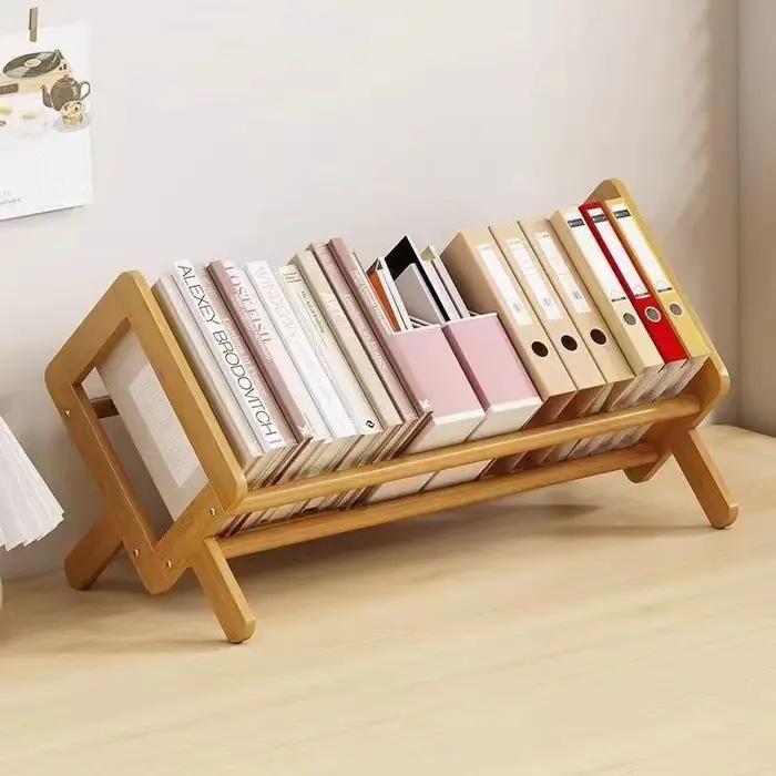Étagère de bureau en bambou
