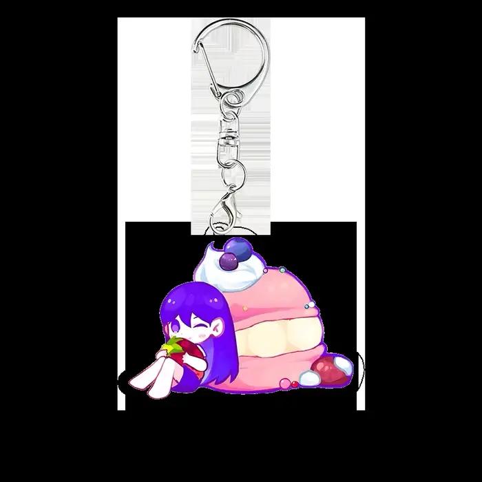Porte-clés en acrylique OMORI Aubrey Basil Kel, breloques pour sacs à dos, accessoires de décoration de sac, pendentif de dessin animé, cadeau de festival