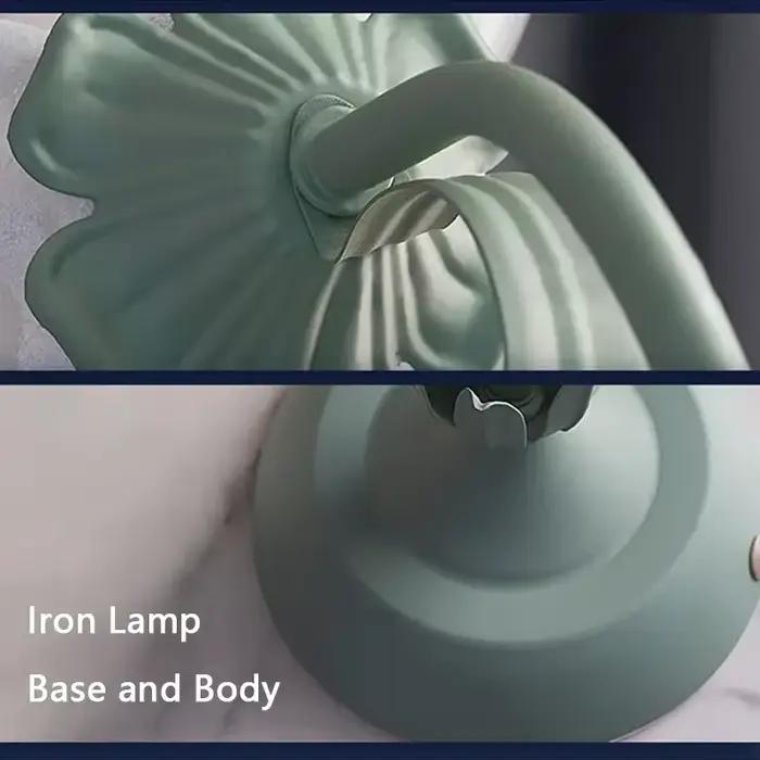 Lampe de bureau à fleurs romantiques françaises