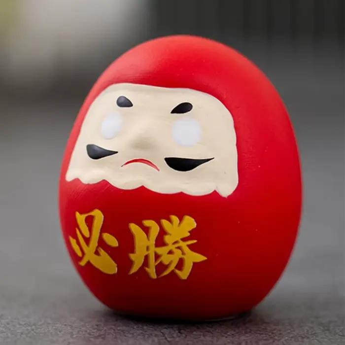 Z. Artisanat de poupée Daruma en céramique japonaise