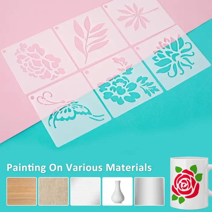 Pochoirs de peinture sur toile en bois