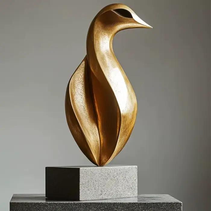 Sculpture en résine moderne abstraite architecture pour bureau et décoration de table occasion spéciale