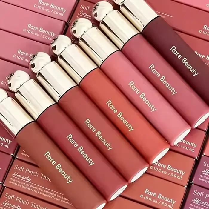 Rare Beauty Huile à lèvres teintée douce 7 couleurs, effet gloss, hydratante, maquillage naturel, cosmétiques Hope Happy Wonder Delight